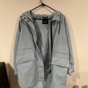 Everlane Light Blue ReNew Raincoat / Windbreaker